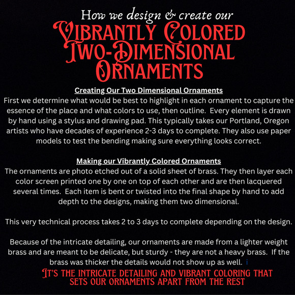 Nova Scotia Canada Ornament Landmarks Color Brass Travel - Picture 4 of 7